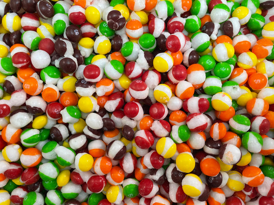 Freeze dried Skittles in resealable bag – colorful candy snack