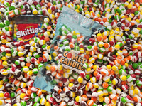 Freeze dried Skittles in resealable bag – colorful candy snack